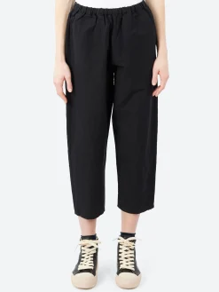 Danton - Cotton Linen Twill Easy Pants in Black