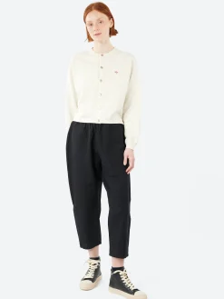 Danton - Cotton Linen Twill Easy Pants in Black