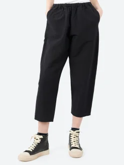Danton - Cotton Linen Twill Easy Pants in Black