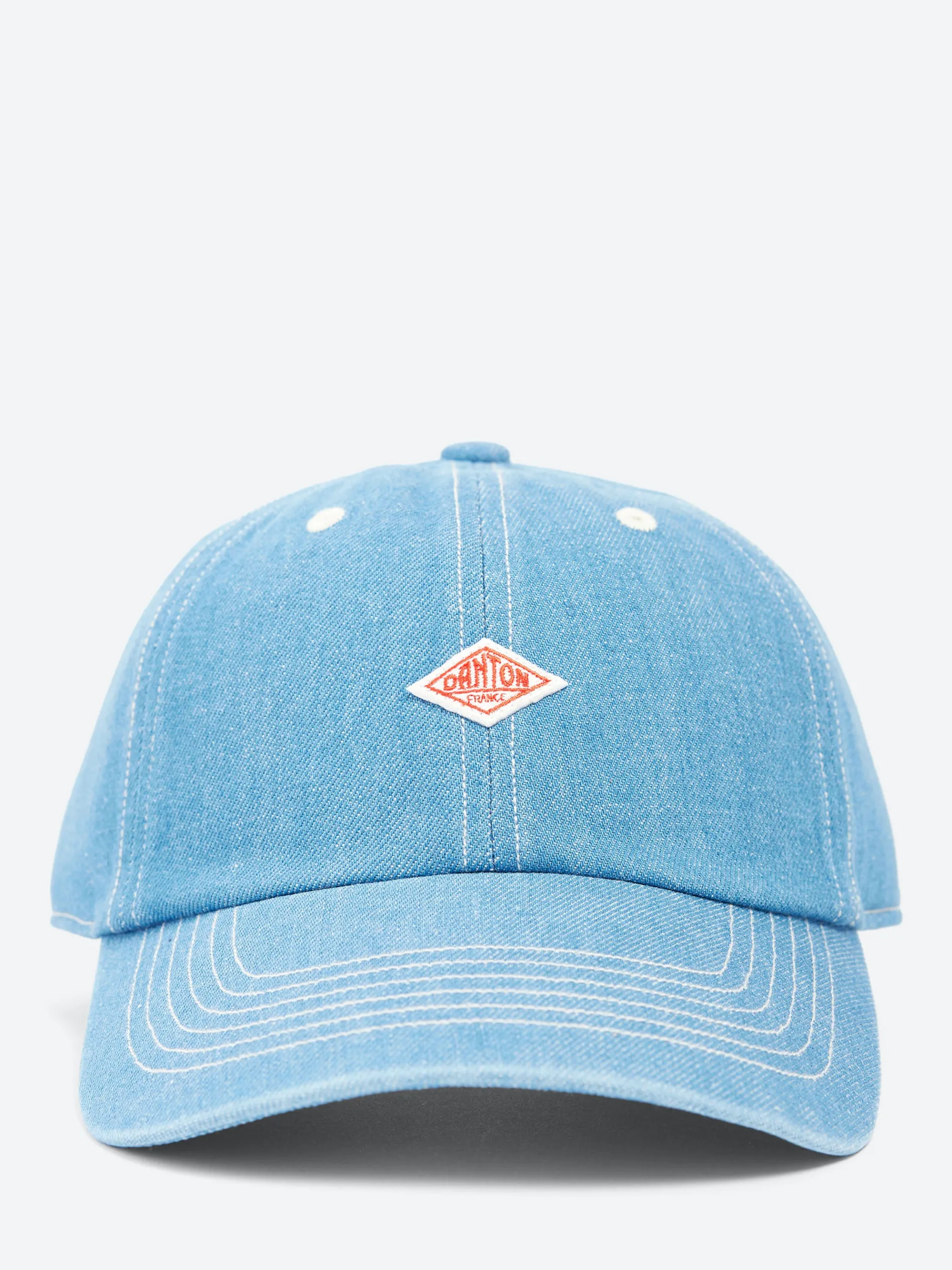 Danton - Denim 6 Panel Cap in Fade Blue