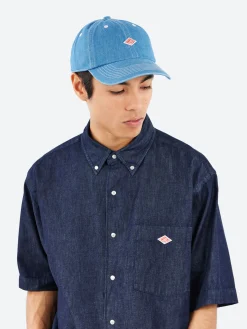 Danton - Denim 6 Panel Cap in Fade Blue