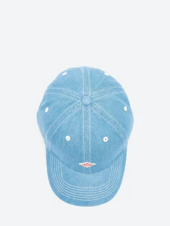 Danton - Denim 6 Panel Cap in Fade Blue
