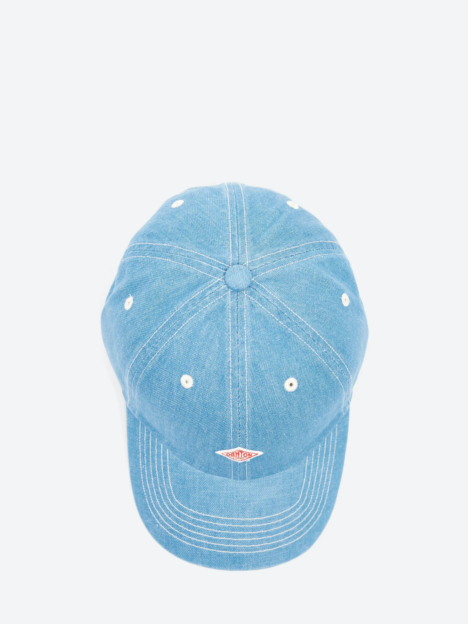 Danton - Denim 6 Panel Cap in Fade Blue