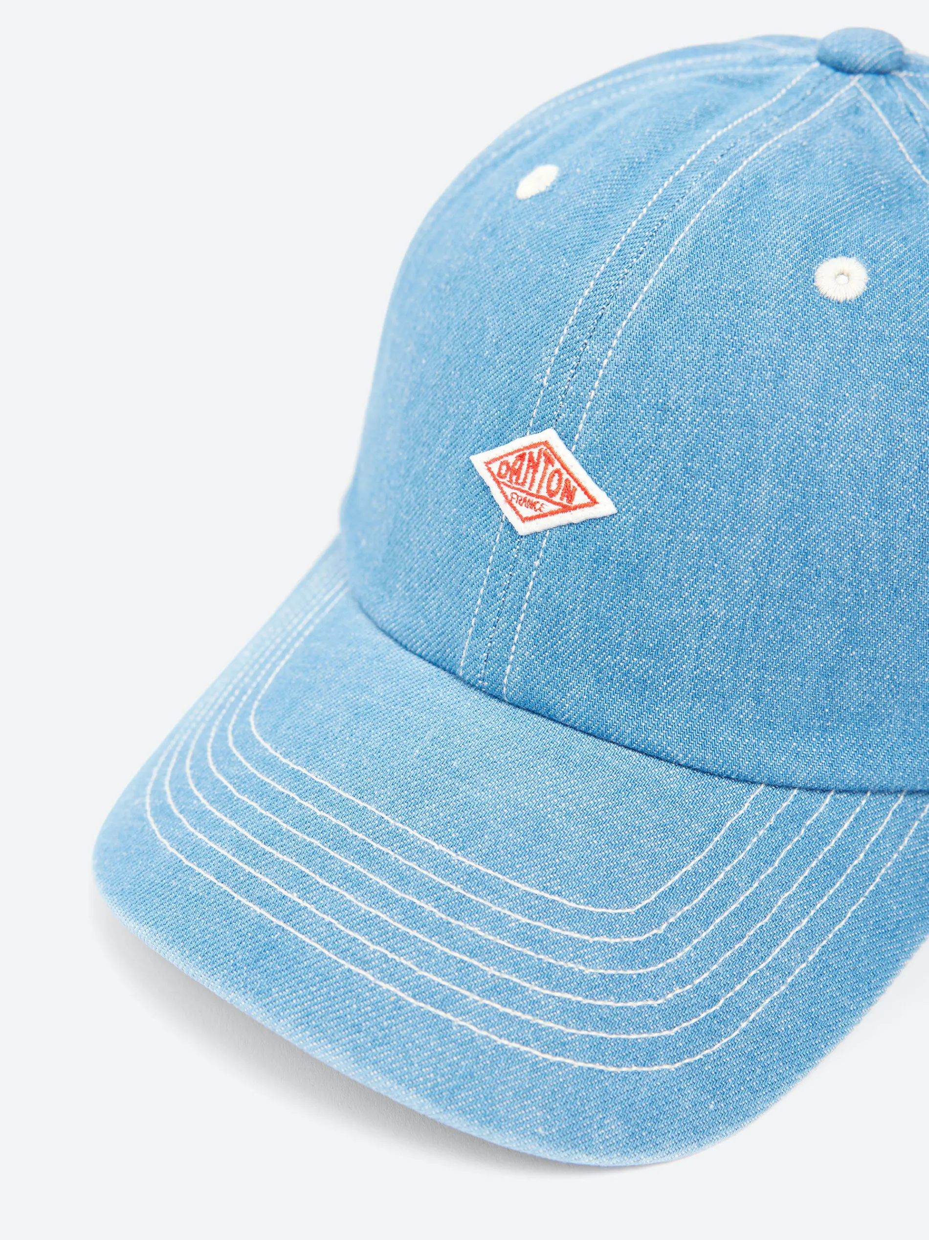Danton - Denim 6 Panel Cap in Fade Blue