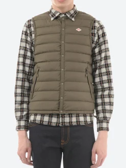 Danton - Inner Down Crewneck Vest in Olive