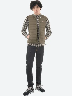 Danton - Inner Down Crewneck Vest in Olive