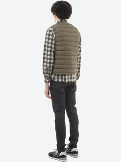 Danton - Inner Down Crewneck Vest in Olive