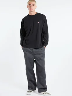 Danton - Long Sleeve T-Shirt in Black