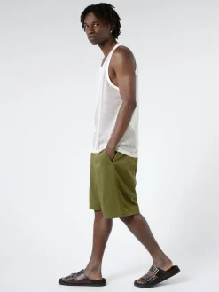 Danton - Men's Nylon Twill Work Easy Shorts in Khaki