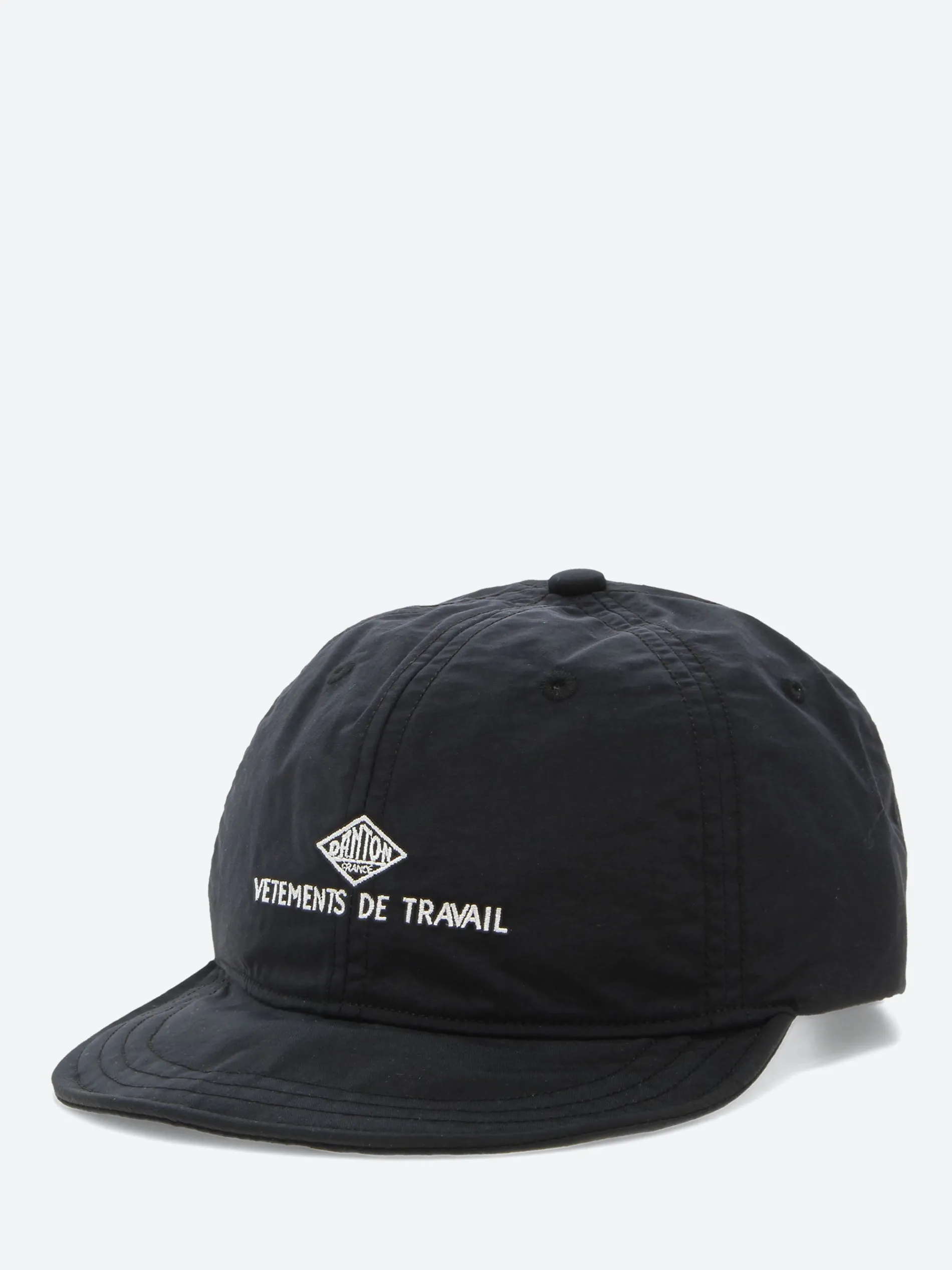 Danton - Nylon Taffeta 6 Panel Cap in Black