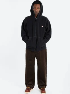 Danton - Polartec Boa Fleece Zip Hoodie in Black