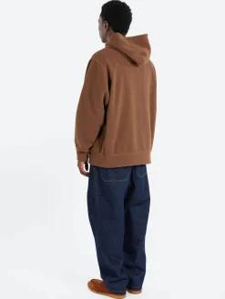 Danton - Polartec Boa Fleece Zip Hoodie in Brown