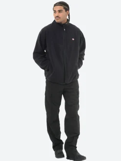 Danton - Polartec Fleece Stand Zip Jacket in Black