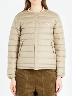 Danton - Women's Inner Down Crewneck Jacket in Sand Beige