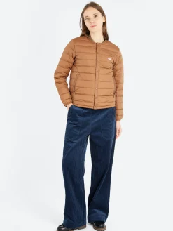 Danton - Women's Inner Down Crewneck Jacket in Light Brown