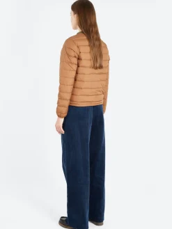 Danton - Women's Inner Down Crewneck Jacket in Light Brown