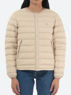 Danton - Women's Inner Down Crewneck Jacket in Oyster White