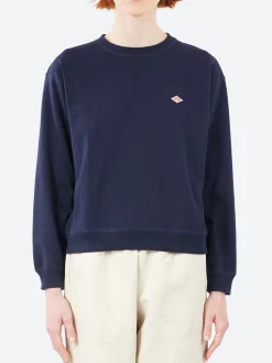 Danton - Women's Long Sleeve Sweat T-Shirt in Navy