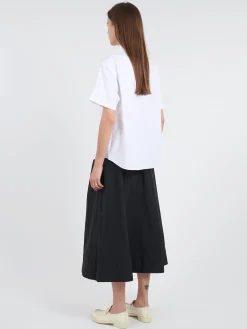 Danton - Women's Round Collar Shirt in White