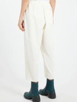 Danton - Women's Stretch Corduroy Easy Pants in Oyster