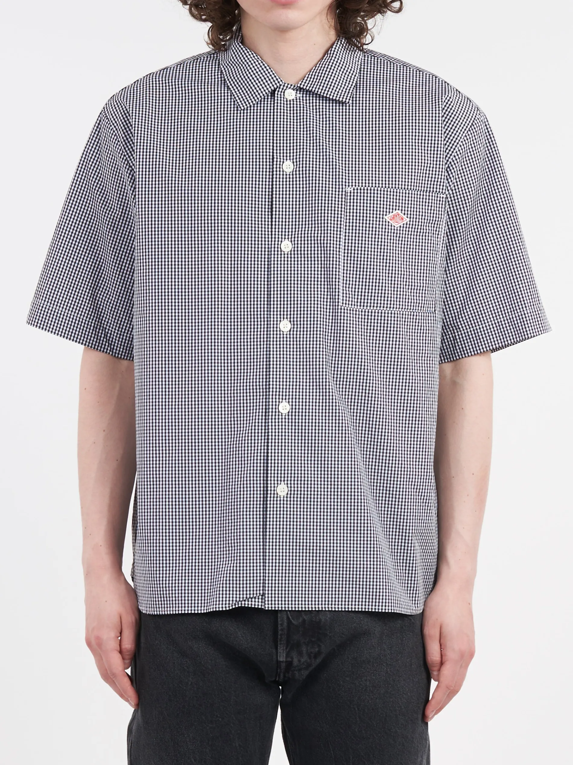 Danton - Work Shirt in Black Gingham