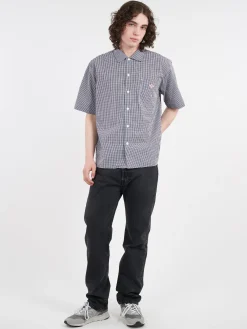 Danton - Work Shirt in Black Gingham