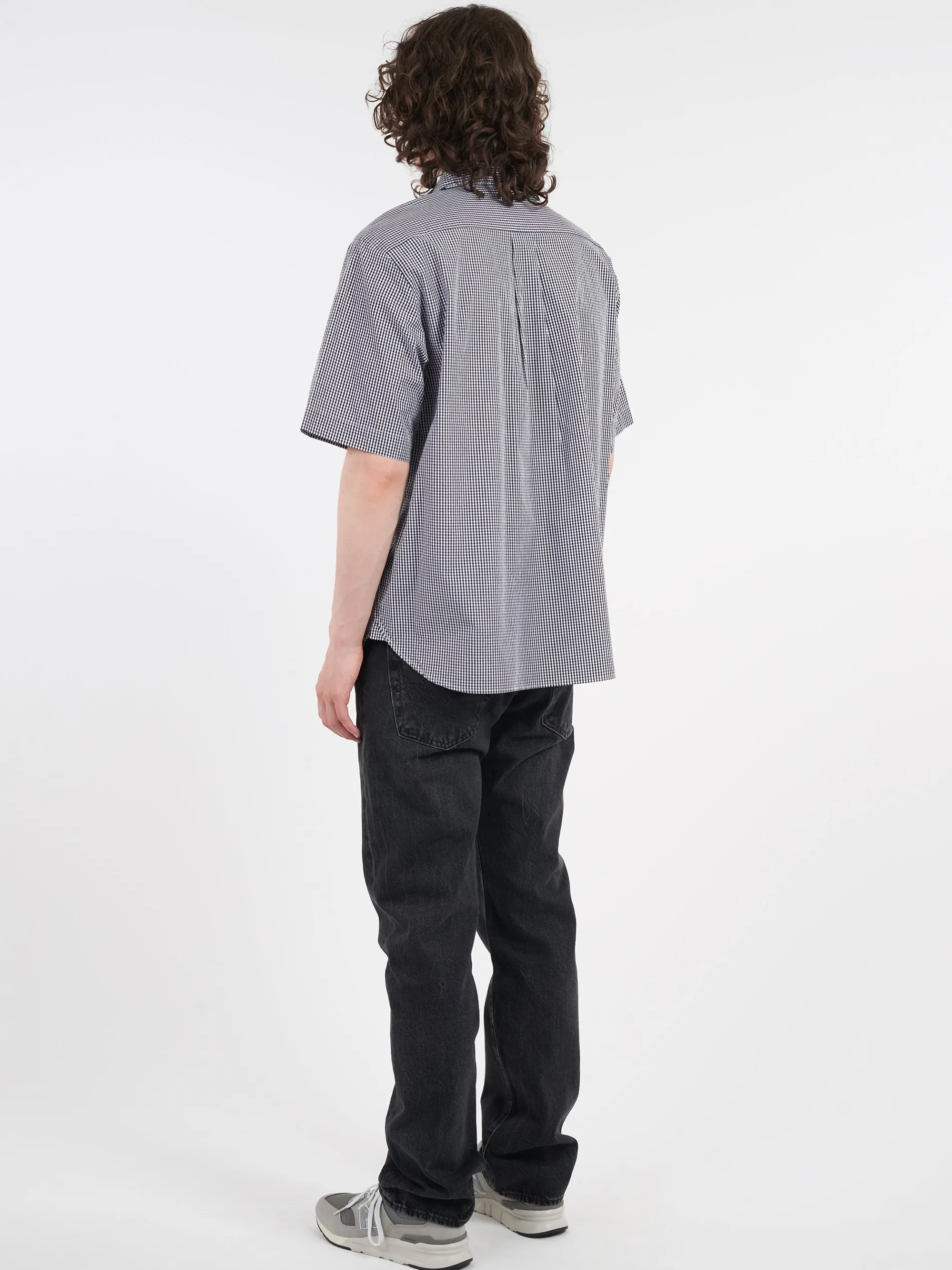 Danton - Work Shirt in Black Gingham