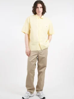 Danton - Work Shirt in Cream Yellow