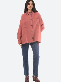 Destin - Lema Shirt Jacket in Blush Pink