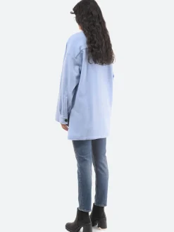 Destin - Lema Shirt Jacket in Sky Blue