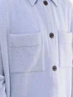 Destin - Lema Shirt Jacket in Sky Blue