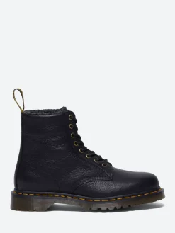 Dr. Martens - 1460 Faux Fur Lined Boots in Black Grizzly
