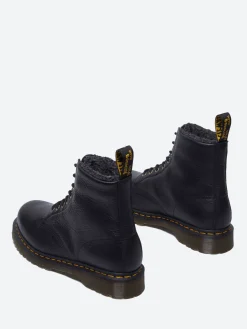 Dr. Martens - 1460 Faux Fur Lined Boots in Black Grizzly