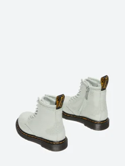 Dr. Martens - 1460 Glitter Toddler in Sage Green and Silver