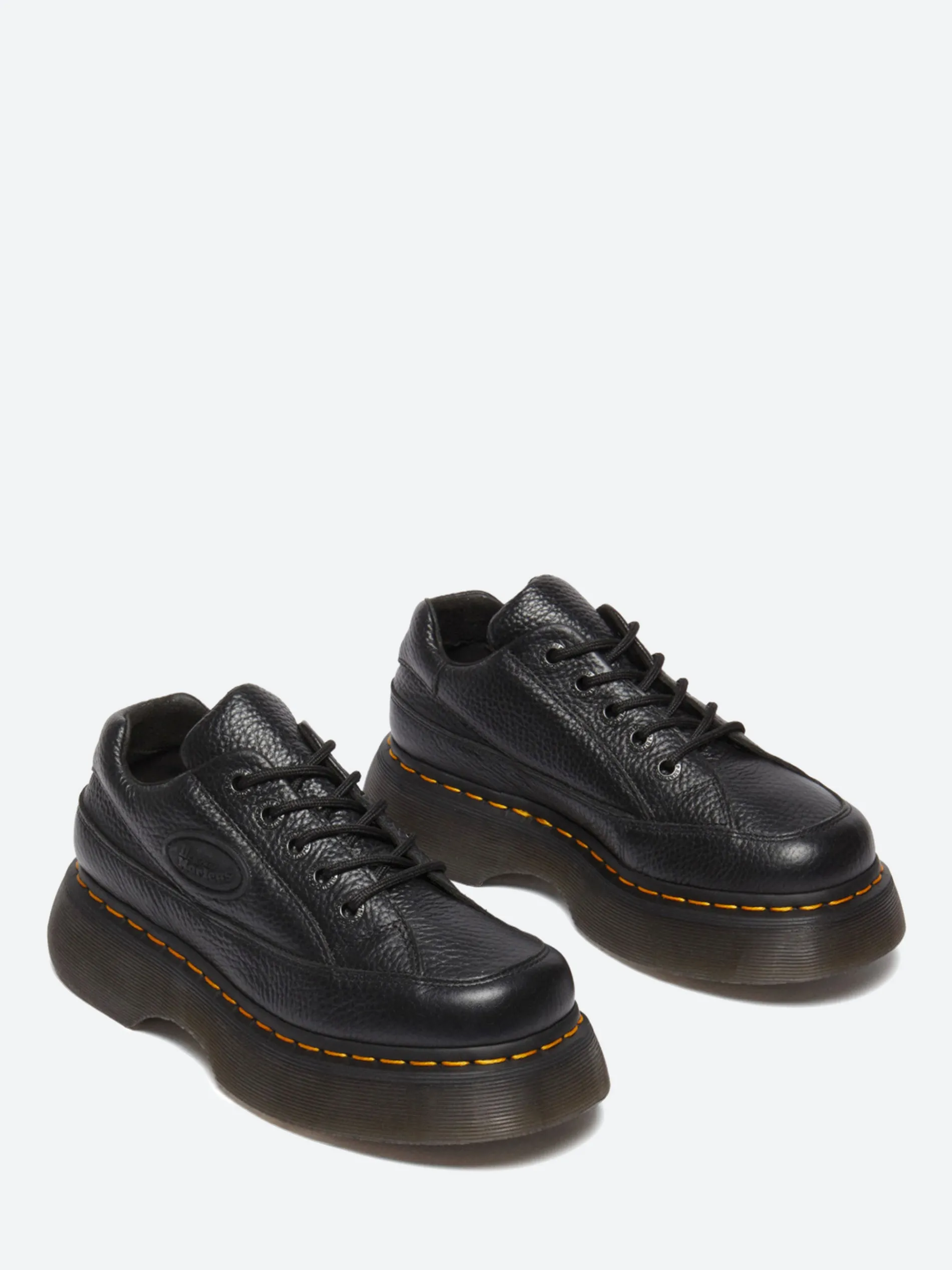 Dr. Martens - Buzz 5-Eye Milled Nappa Leather Shoes in Black