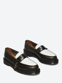 Dr. Martens - Penton Two Tone Loafers in Olive and White