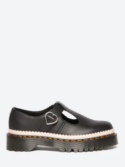 Dr. Martens - Polly Bex Mary Jane Shoes in Black Nappa Luxe
