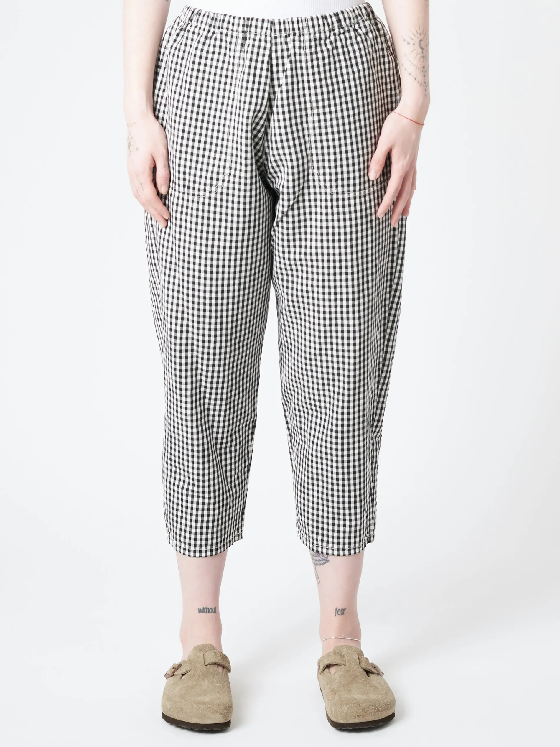 Easy Pants in Black/White Gingham