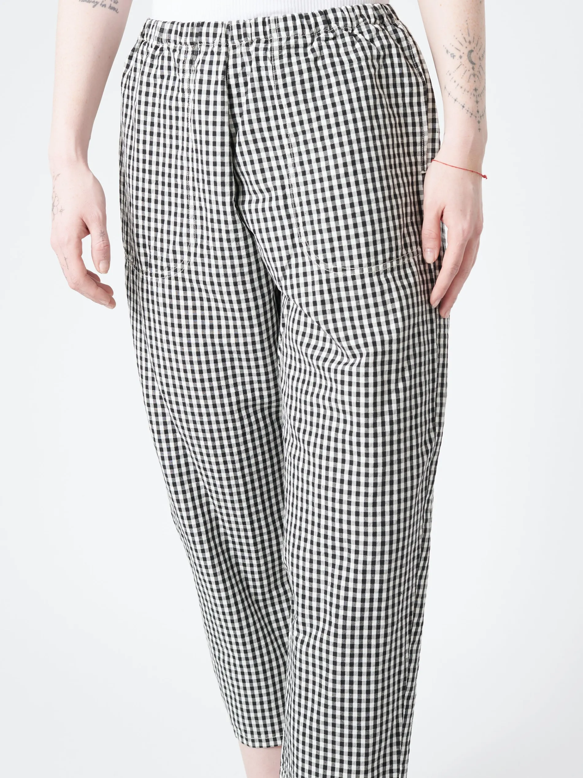 Easy Pants in Black/White Gingham