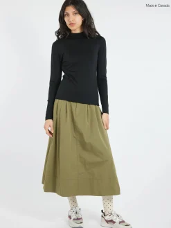 Ecologyst - The 195 Merino Fitted Mockneck in Black