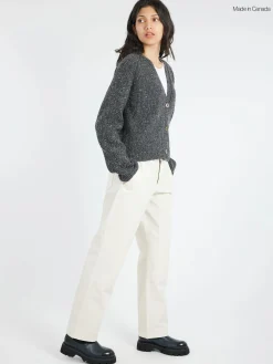 Ecologyst - The Womens Mid-Rise Canvas Work Pant in Salt