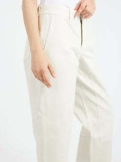 Ecologyst - The Womens Mid-Rise Canvas Work Pant in Salt