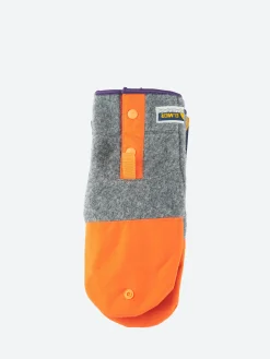Elmer - Flip Mitten in Charcoal/Orange