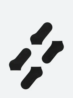 Falke - Happy 2-Pack Sneaker Socks in Black