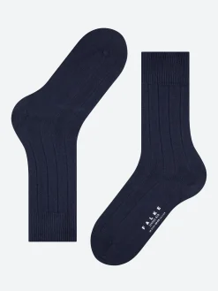 Falke - Lhasa Rib Casual Crew Sock in Dark Navy