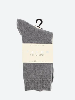 FALKE - Soft Merino Socks in Light Grey