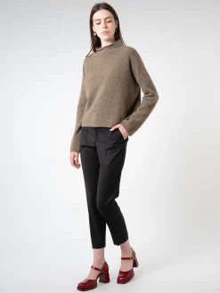Filippa K - Emma Cropped Cool Wool Trouser in Black