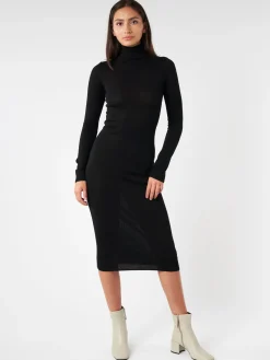 Filippa K - Knit Turtleneck Dress in Black