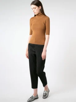 Filippa K - Merino Elbow Sleeve Top in Camel