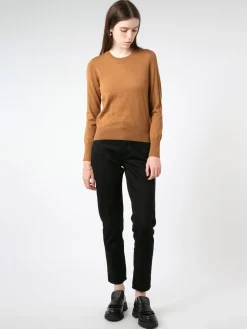 Filippa K - Merino R-Neck Pullover in Camel